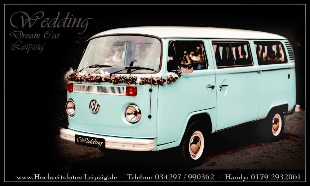 VW Bulli Hochzeitsbus mieten in leipzig
