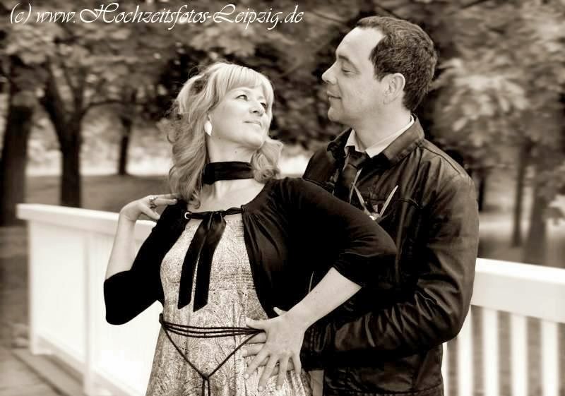 Foto: Hochzeitpaar beim Fotoshooting im Agrapark Markkleeberg