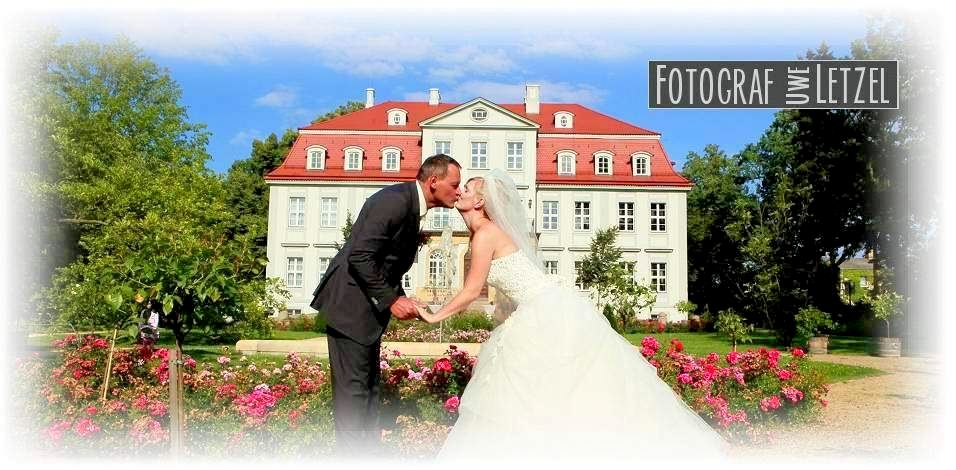 Hochzeitsfoto Standesamt Schloss Trebsen. 