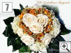 Boho Rosenbouquet Bohemian Stil als Hochzeitsauto Blumenschmuck