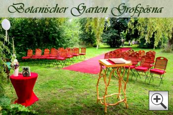 Heiraten im botanischen Garten in Grosspsna